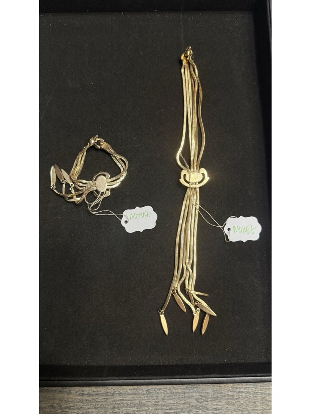 Rare Monet Necklace And Bracelet Set